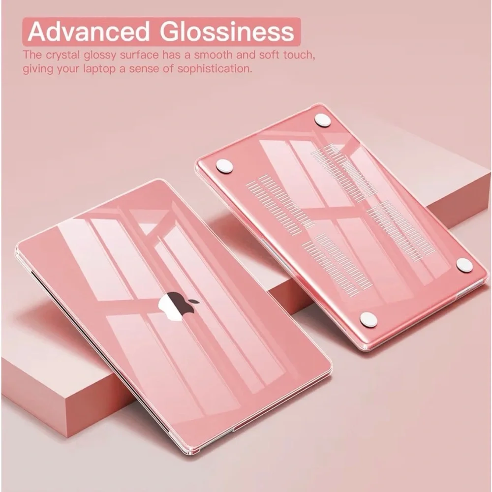 Clear Pink MacBook Shell Case